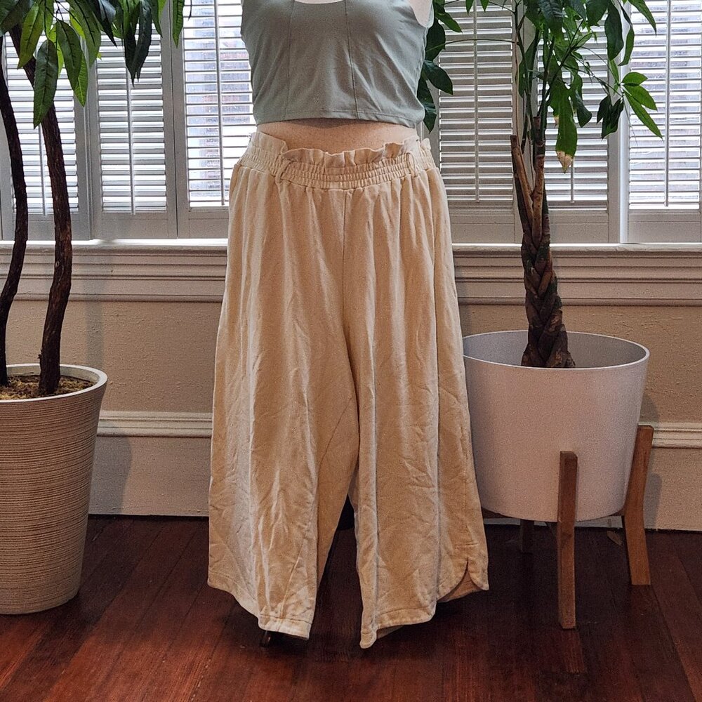 Breezy Wide Leg Pants Tulip Hem